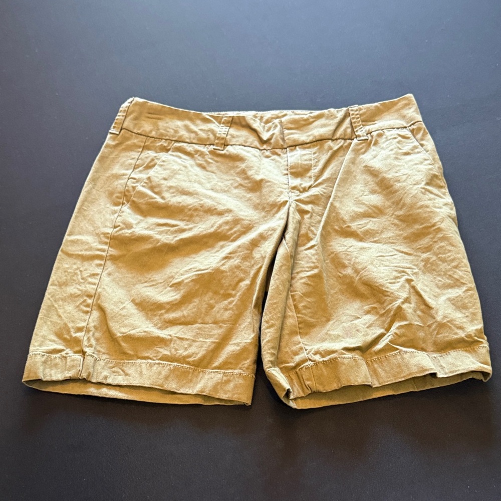 J. Crew Olive Green Stretch Shorts
